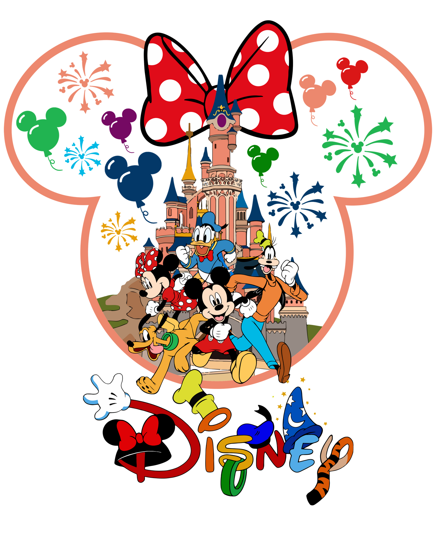Disney D6 Transfer de sublimación para playeras