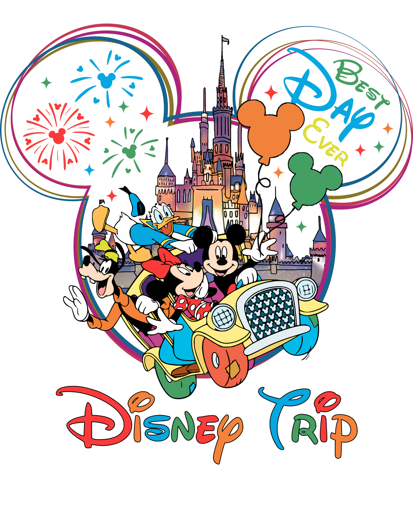Disney D9 Transfer de sublimación para playeras