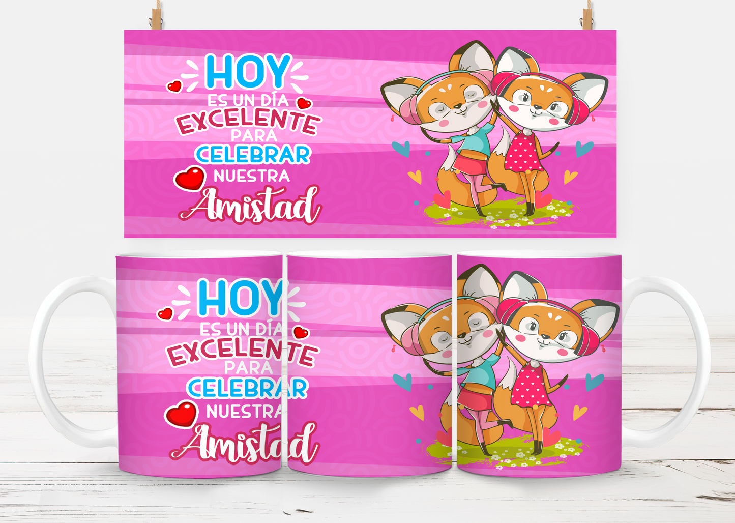 Amigas Sublimation Transfer Mug