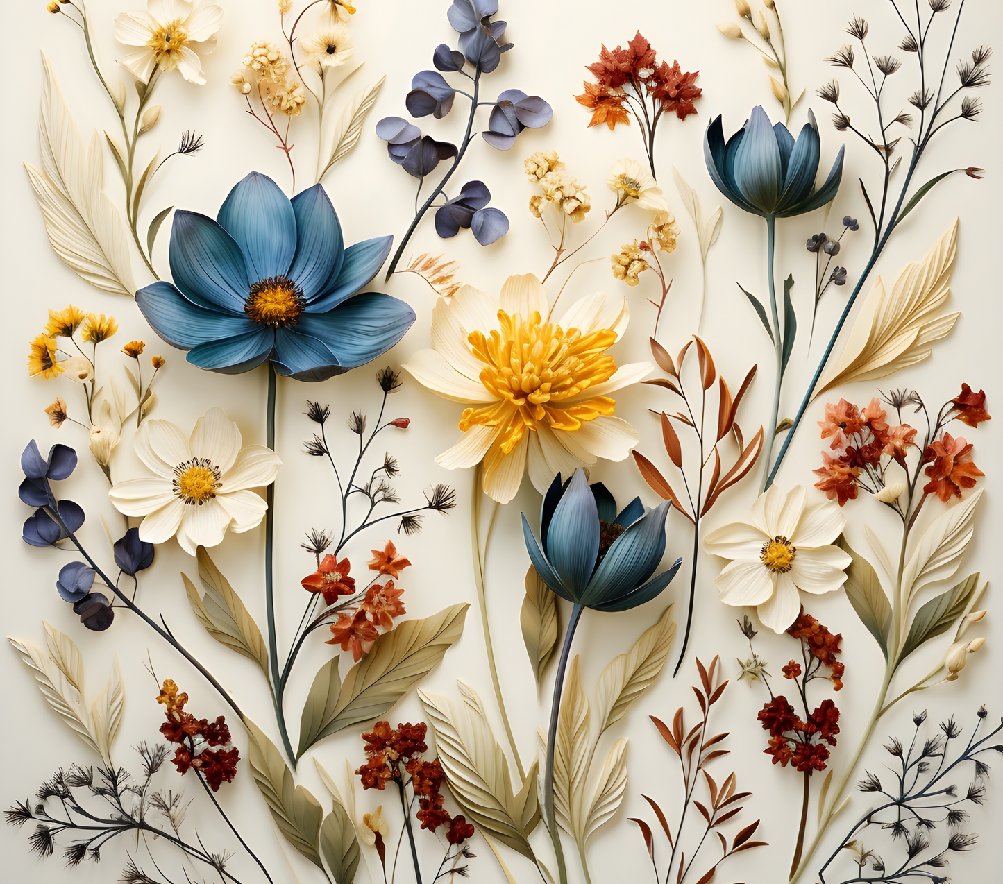 WILD FLOWERS TUMBLERS SUBLIMATION TRANSFER