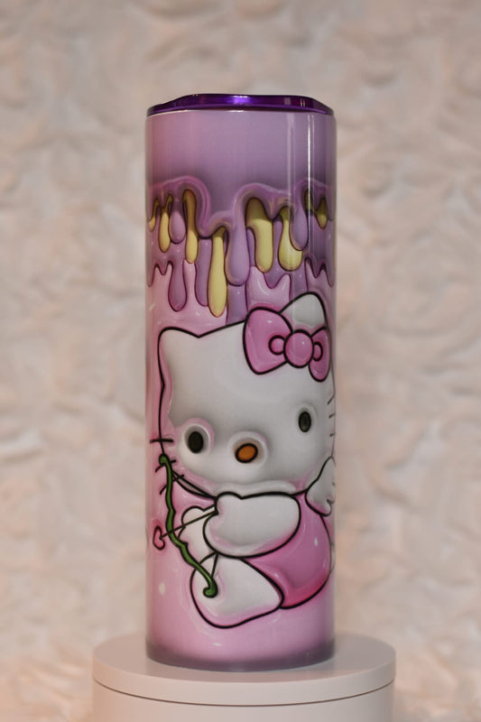 Valentine Kitty Sublimation Tumbler