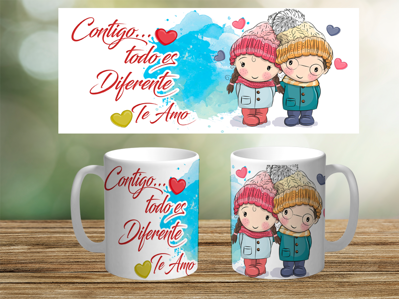 Contigo es Diferente Sublimation Transfer Mug