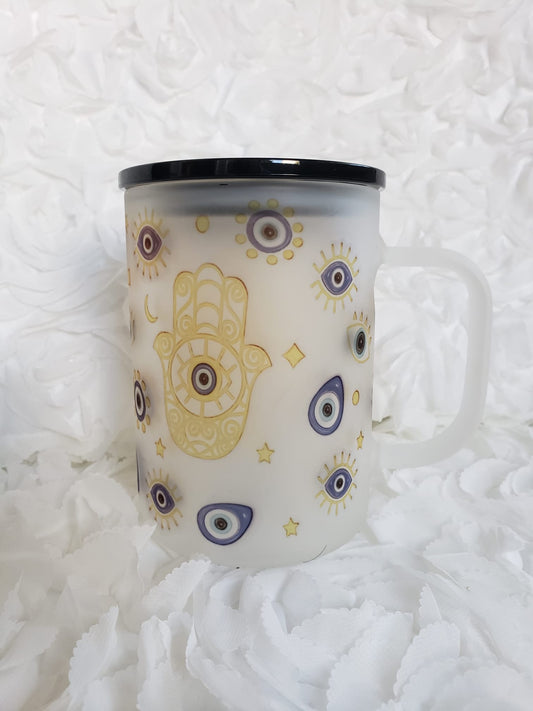 Turkish Eye Sublimation Frosted Cup