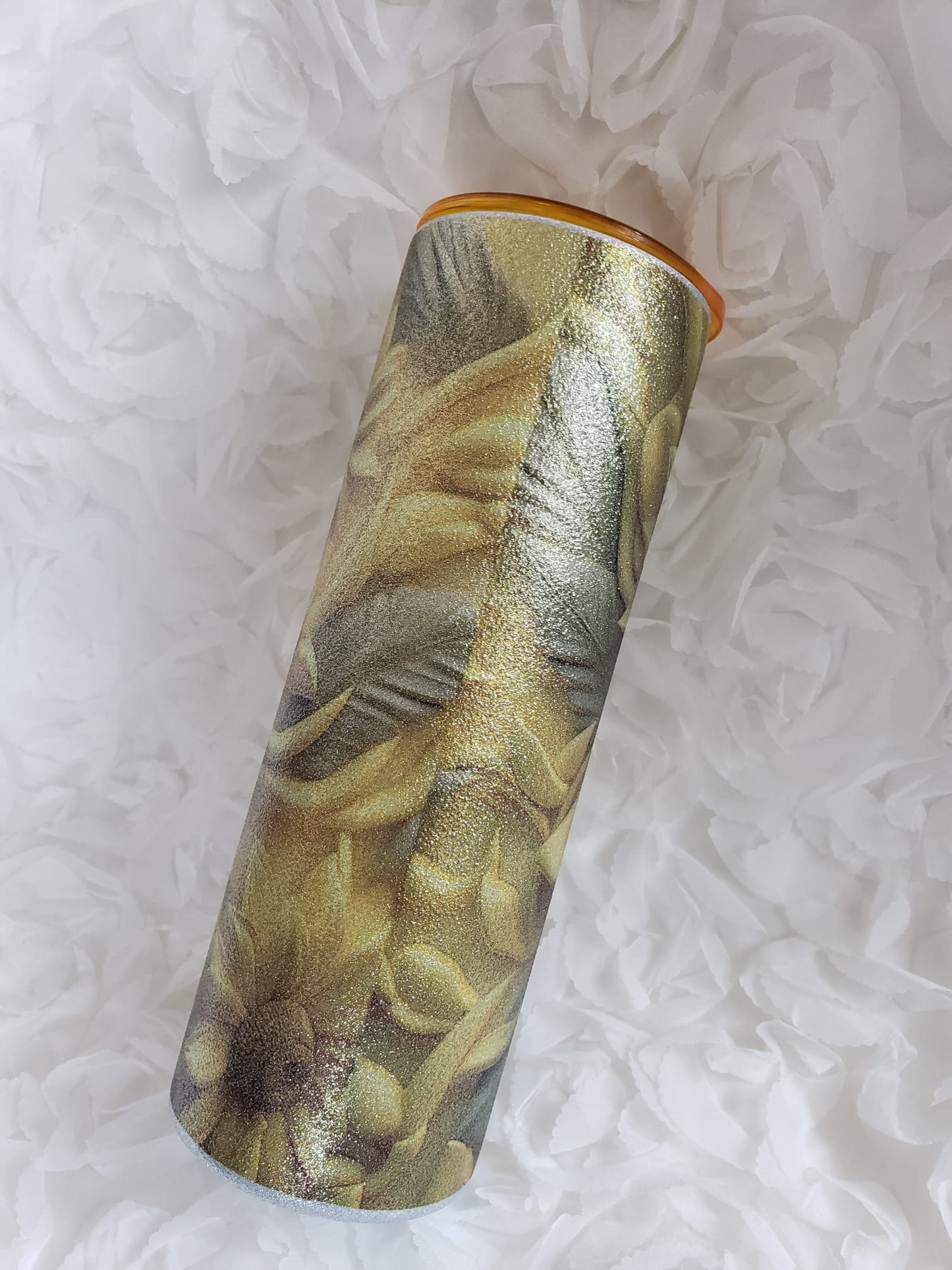 Sunflower Glitter Subli Tumbler