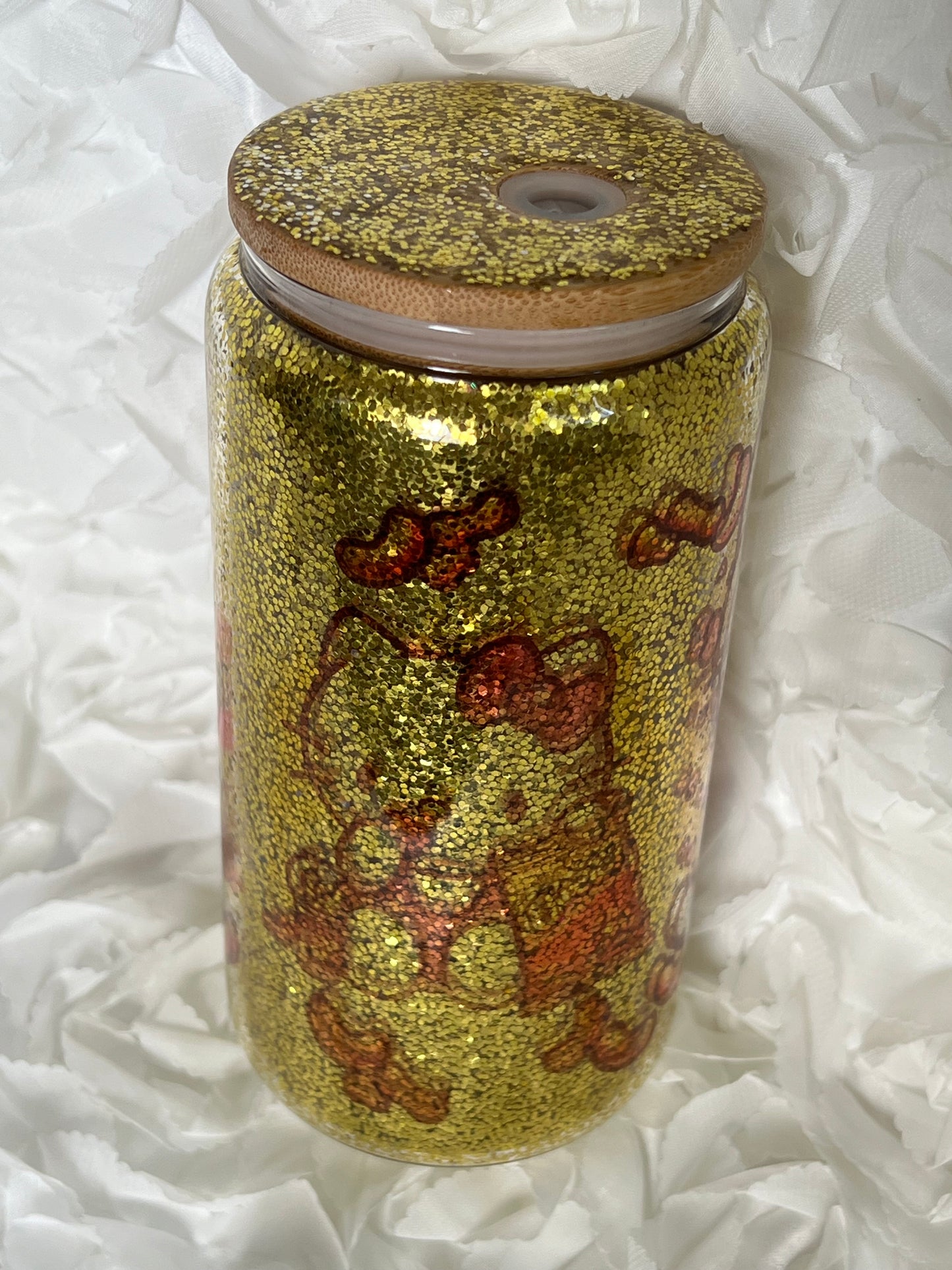 Glass Snow Globe Sublimatiuon 16oz Hello Kitty