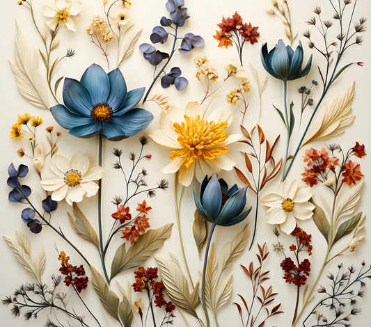 WILD FLOWERS TUMBLERS SUBLIMATION TRANSFER