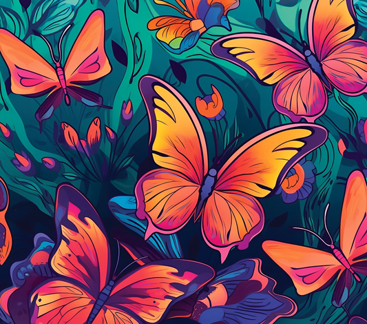 BUTTERFLY TUMBLERS SUBLIMATION TRANSFER